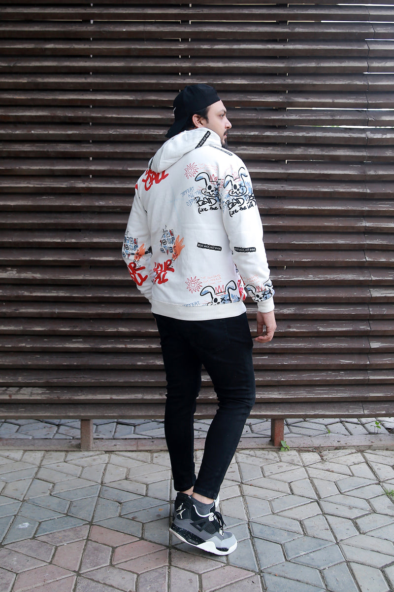 Urban Graffix Hoodie - White