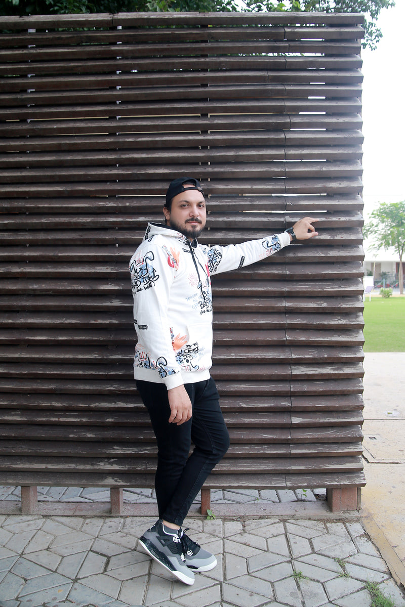 Urban Graffix Hoodie - White