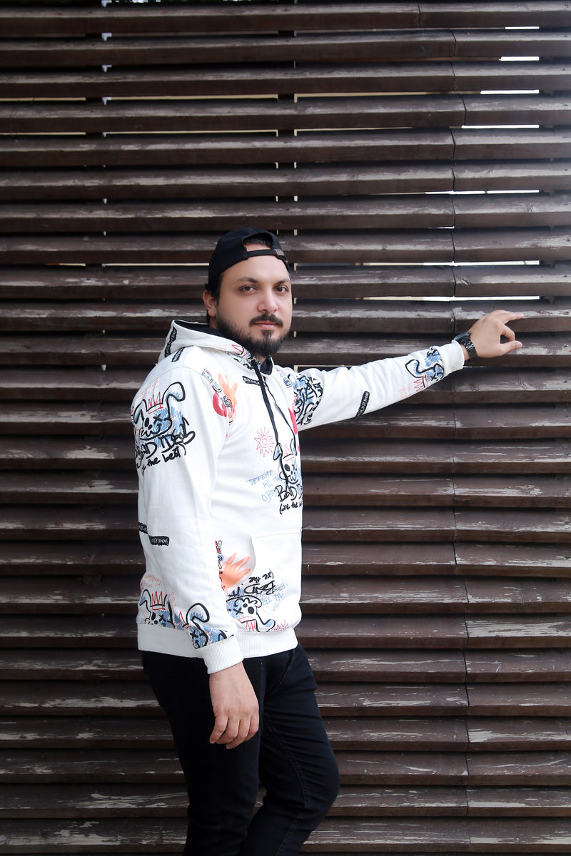 Urban Graffix Hoodie - White