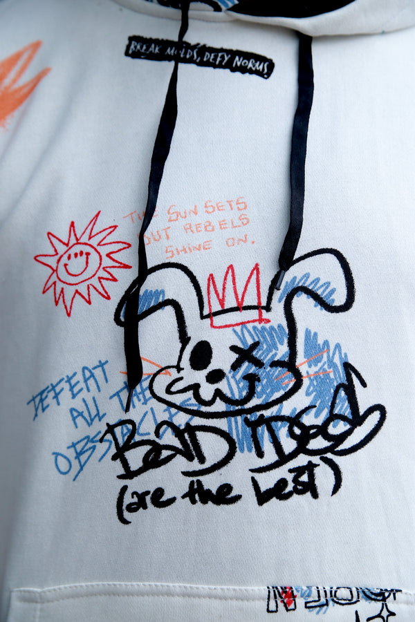 Urban Graffix Hoodie - White