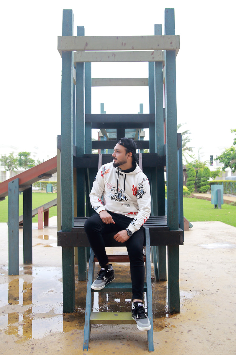 Urban Graffix Hoodie - White