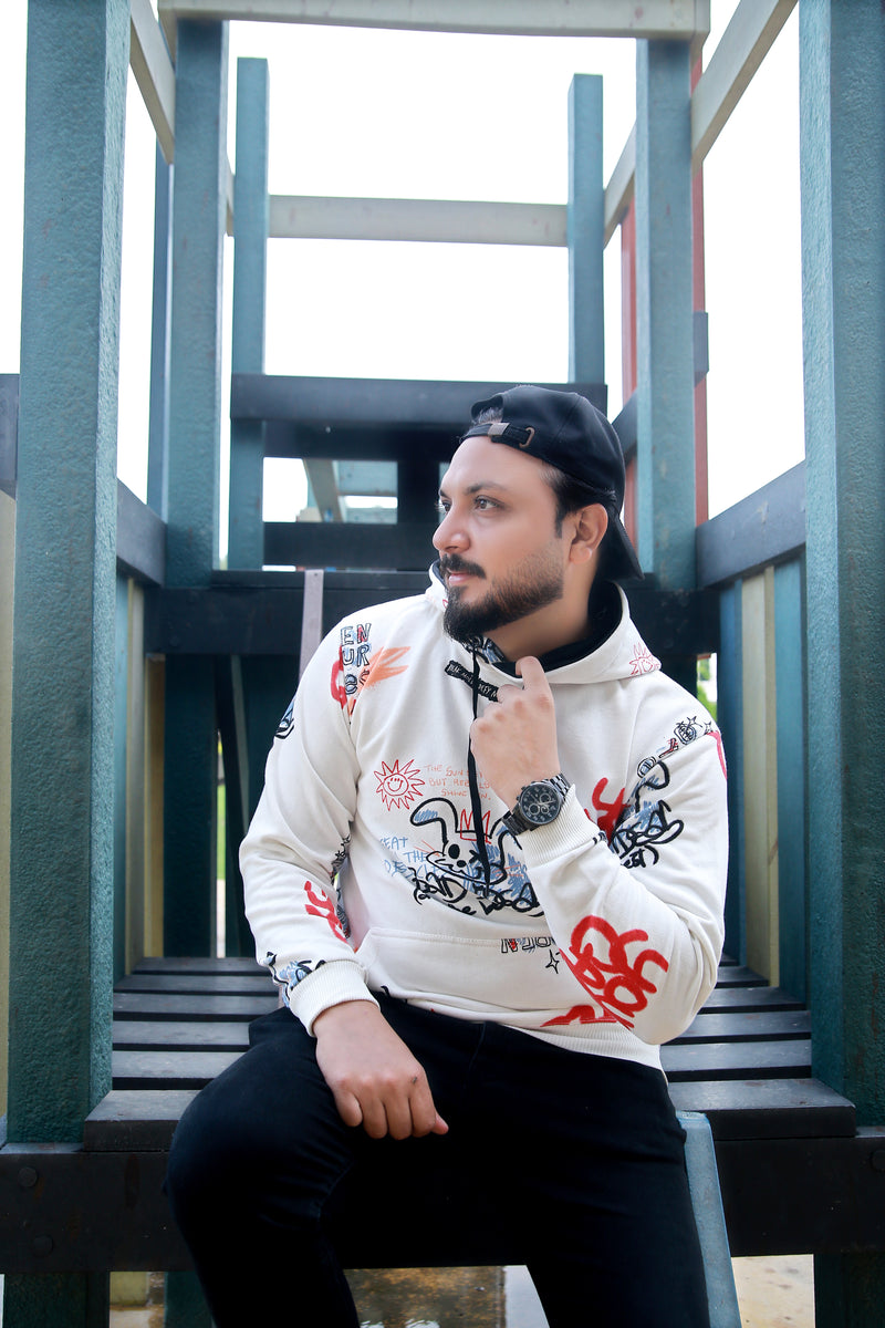 Urban Graffix Hoodie - White