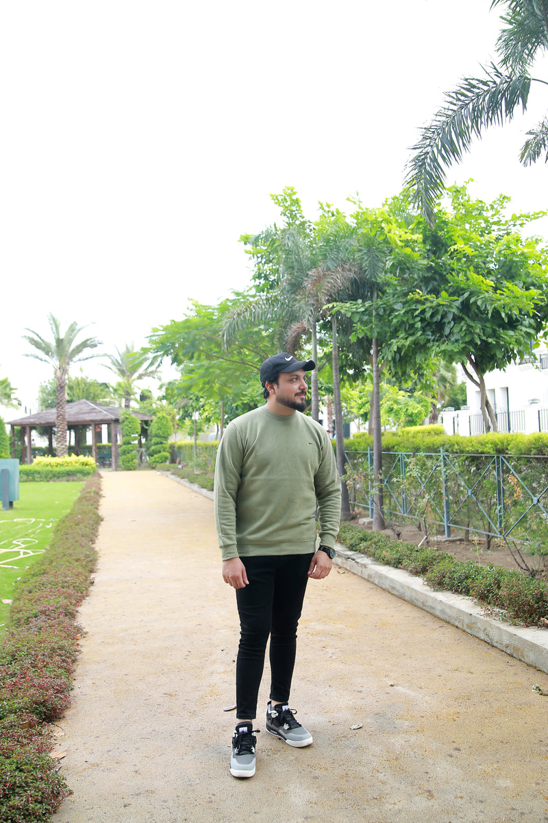 Essential Crewneck Sweatshirt - Olive