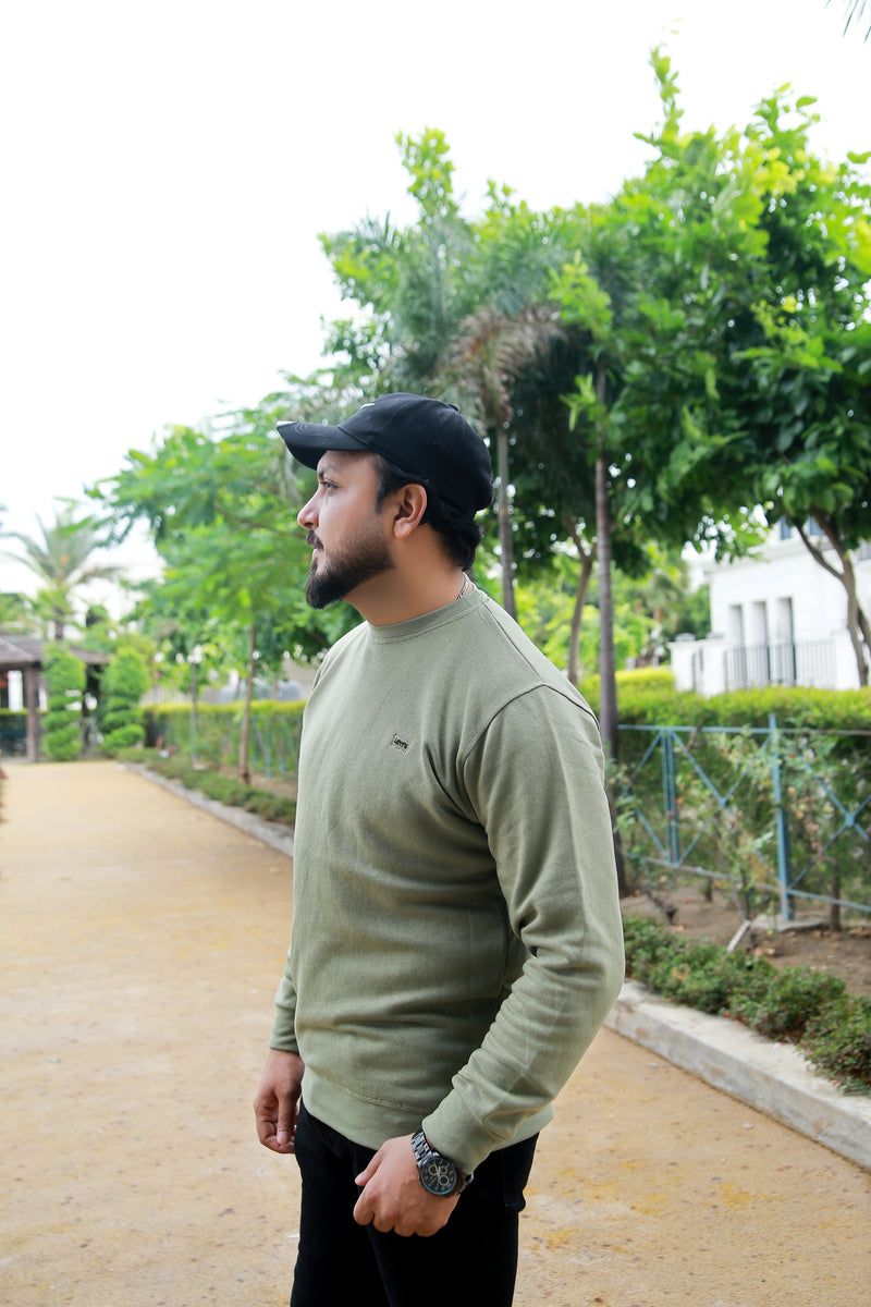 Essential Crewneck Sweatshirt - Olive