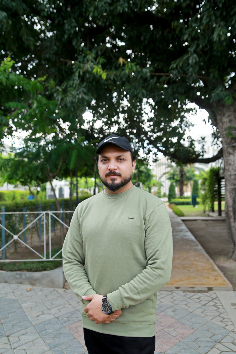 Essential Crewneck Sweatshirt - Olive