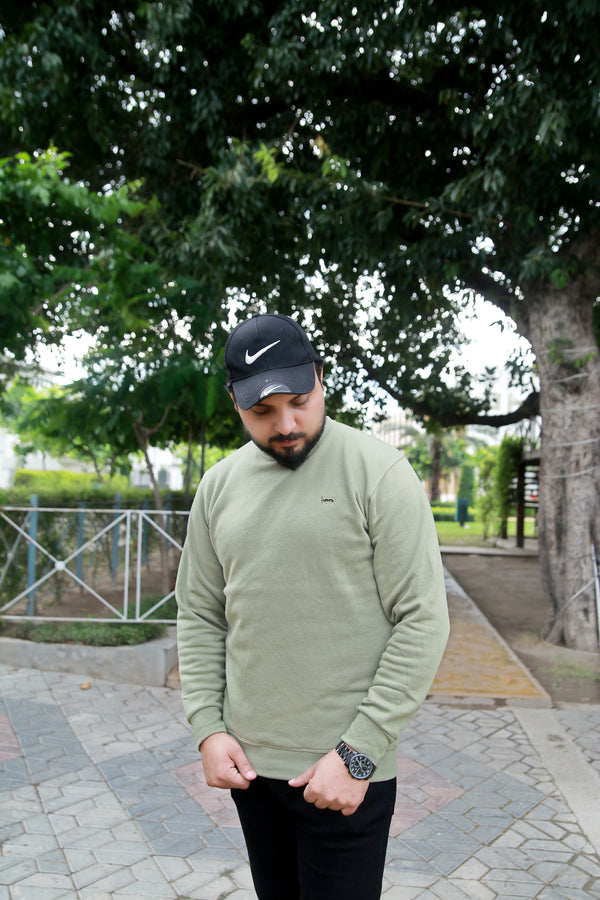 Essential Crewneck Sweatshirt - Olive