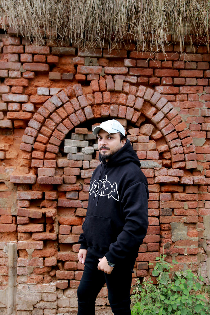 Florida Street Oversized Hoodie - Black