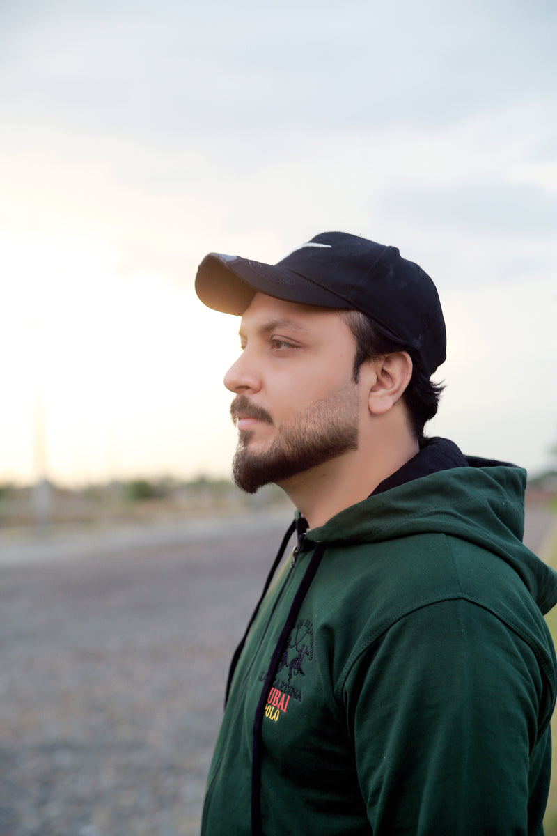 Zipper Hoodie - Green